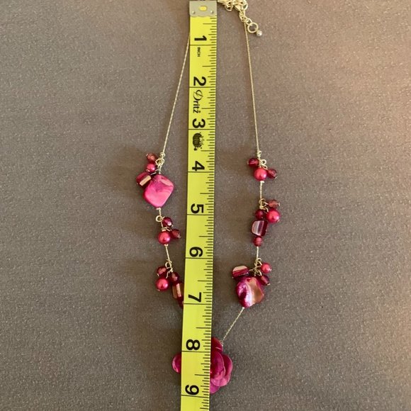 Barbiecore Pink Statement Necklace and Earring set - Picture 10 of 10